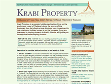 Tablet Screenshot of krabi-property.com